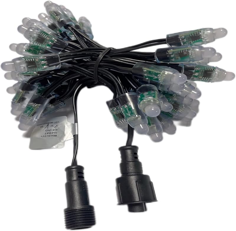 Cadena LED RGB impermeable 0.472pulg DC5V 500pcs