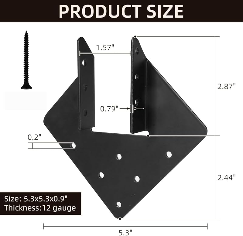 Lazos huracán para vigas 2x4 perchas resistentes acero