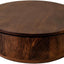 Ensaladera madera nogal grande con tapa mesa moderna