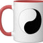 Taza Cerámica Yin Yang Roja/Blanca