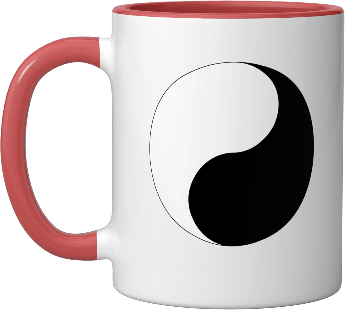 Taza Cerámica Yin Yang Roja/Blanca