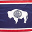 Bandera Wyoming 2x3ft fabricada en EE.UU.