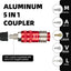 Acoplador universal 5en1 para manguera aire FNPT 1/4pulg