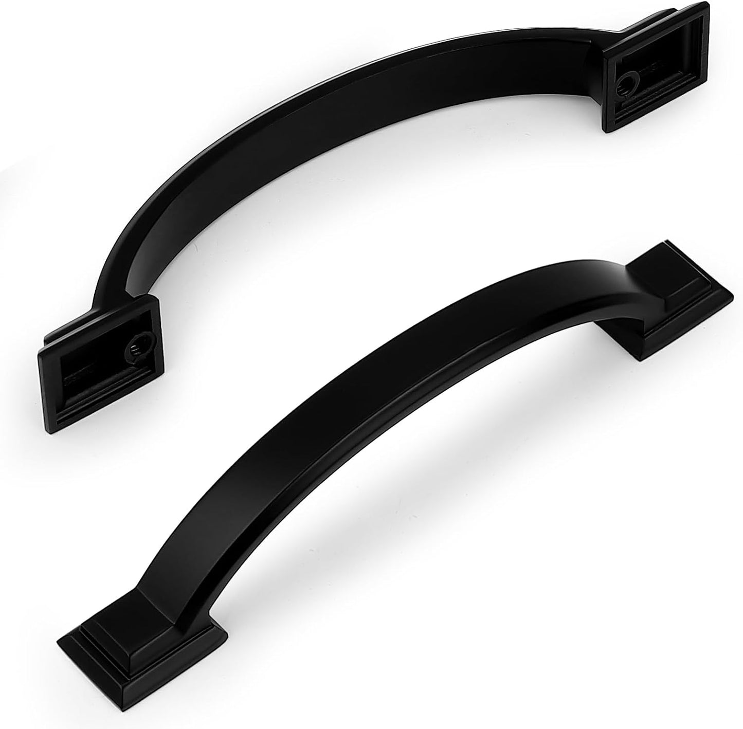 5 Manijas para gabinete cocina 3 3/4pulg negro mate