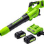 Soplador inalámbrico 48V 994m³/h 2 baterías USB