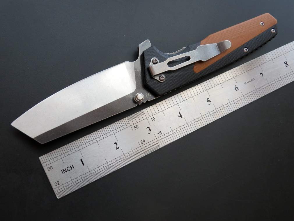 Cuchillo plegable EF68 hoja D2 mango G10 uso diario
