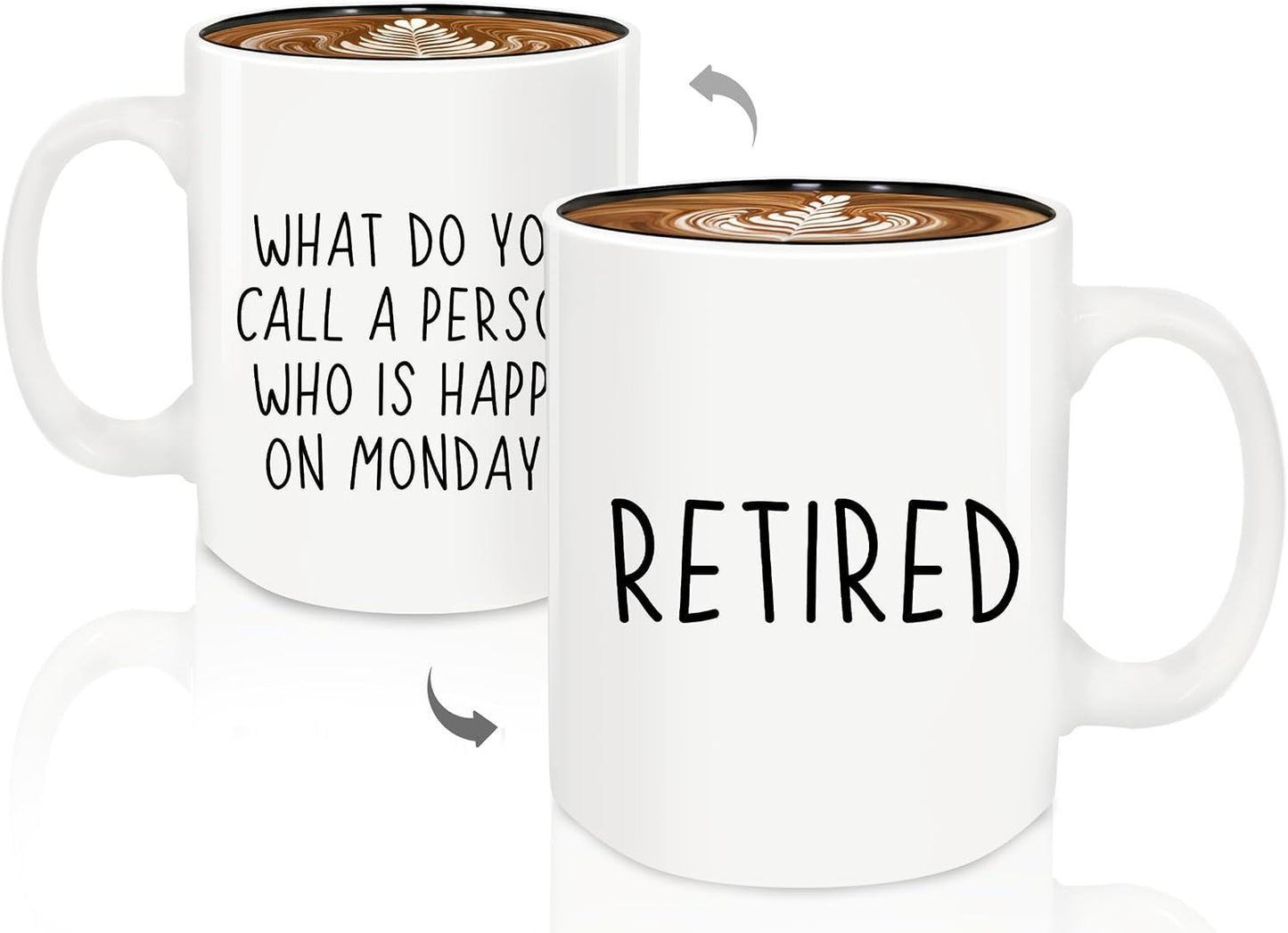 Taza cerámica 12oz regalo jubilación para mujer y hombre