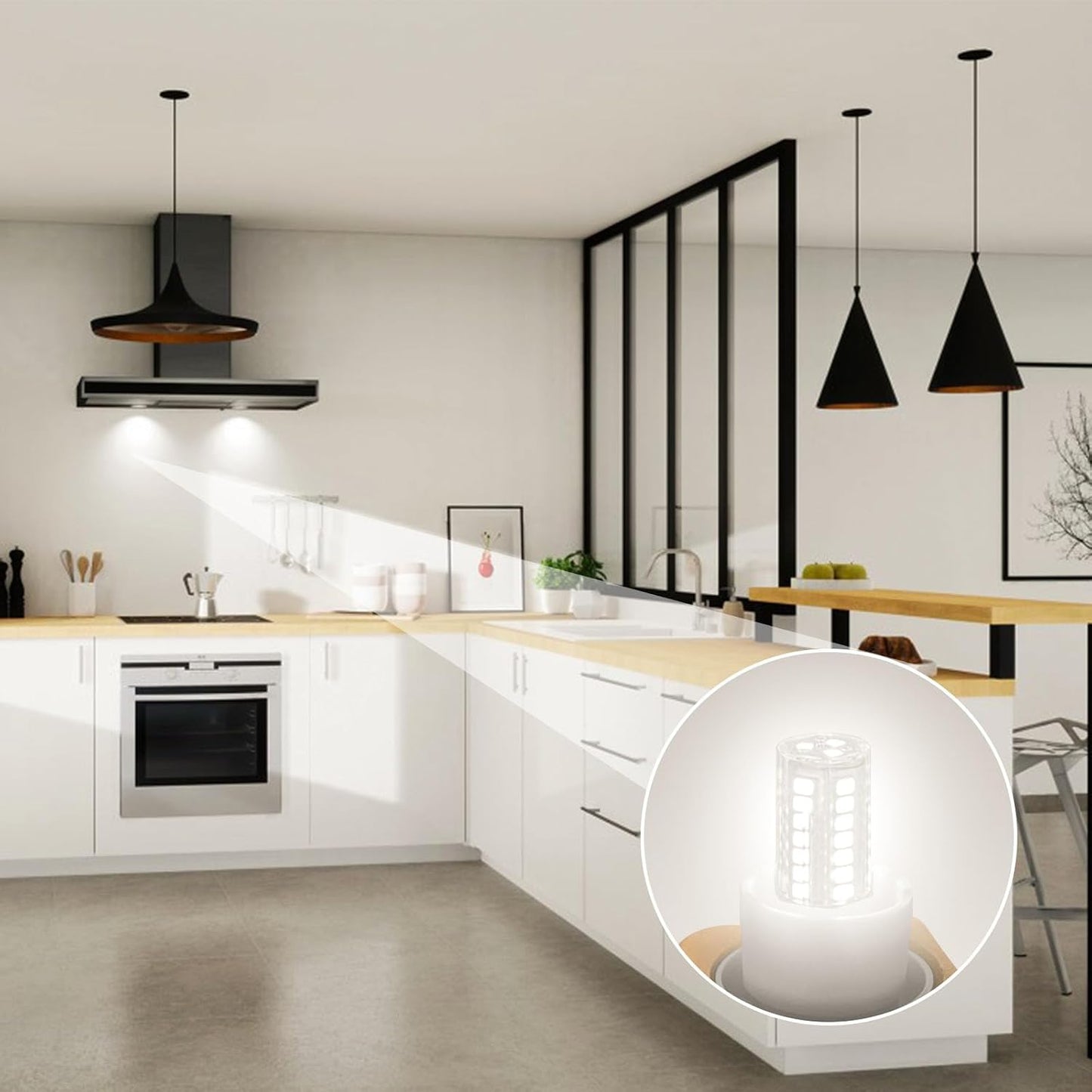 Bombilla LED E17 3W para refrigerador congelador Blanco claro