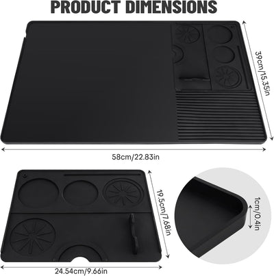 Alfombrilla de silicona para café compatible con Ninja Luxe ES601/ES701 y máquinas expreso caseras