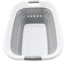 Cesta plegable plástico para ropa sucia 37L 1, blanco/gris