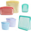 Bolsas silicona reutiliz. para alimentos 6 pzas multicolor