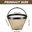 Cesta filtro reutilizable para cafetera con mango