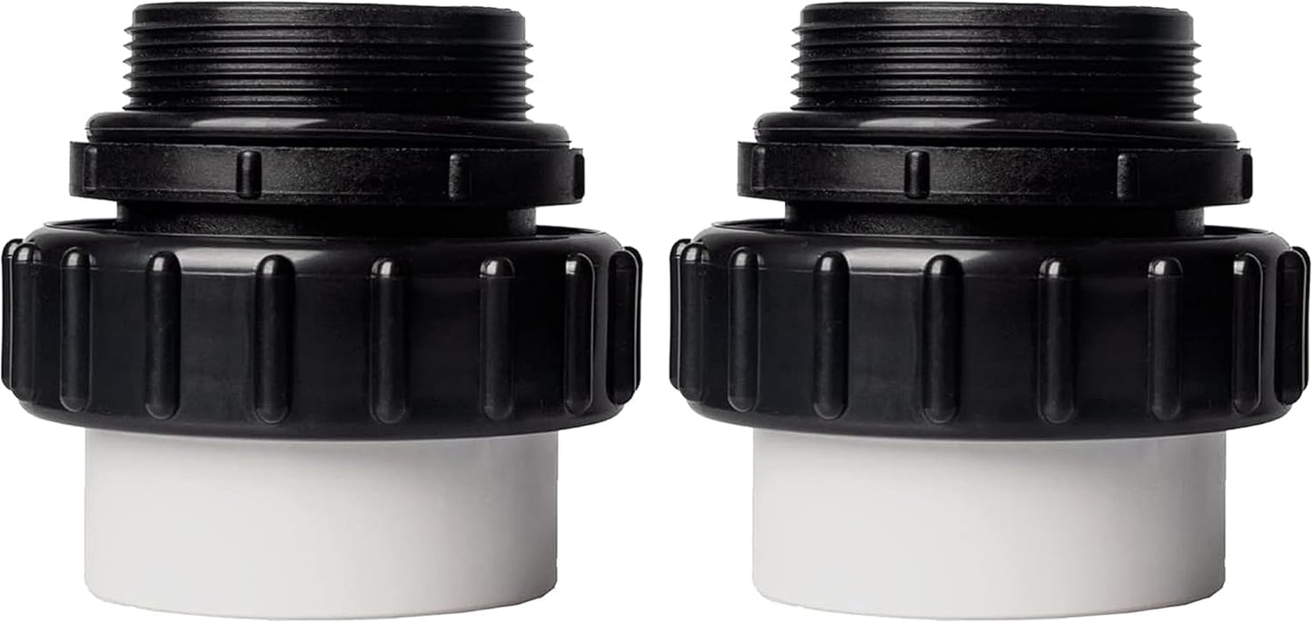 2 Uniones PVC MIP 2x2.37" comp Pentair Whisperflo