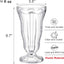 6 Vasos Acrílicos 15oz para Batido Helado Fiestas