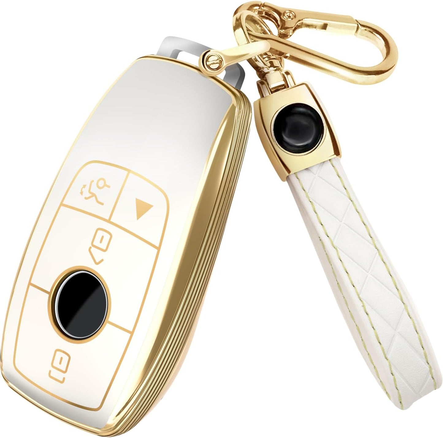 Estuche llavero cuero para Mercedes A C CLA CLS E G GLE S