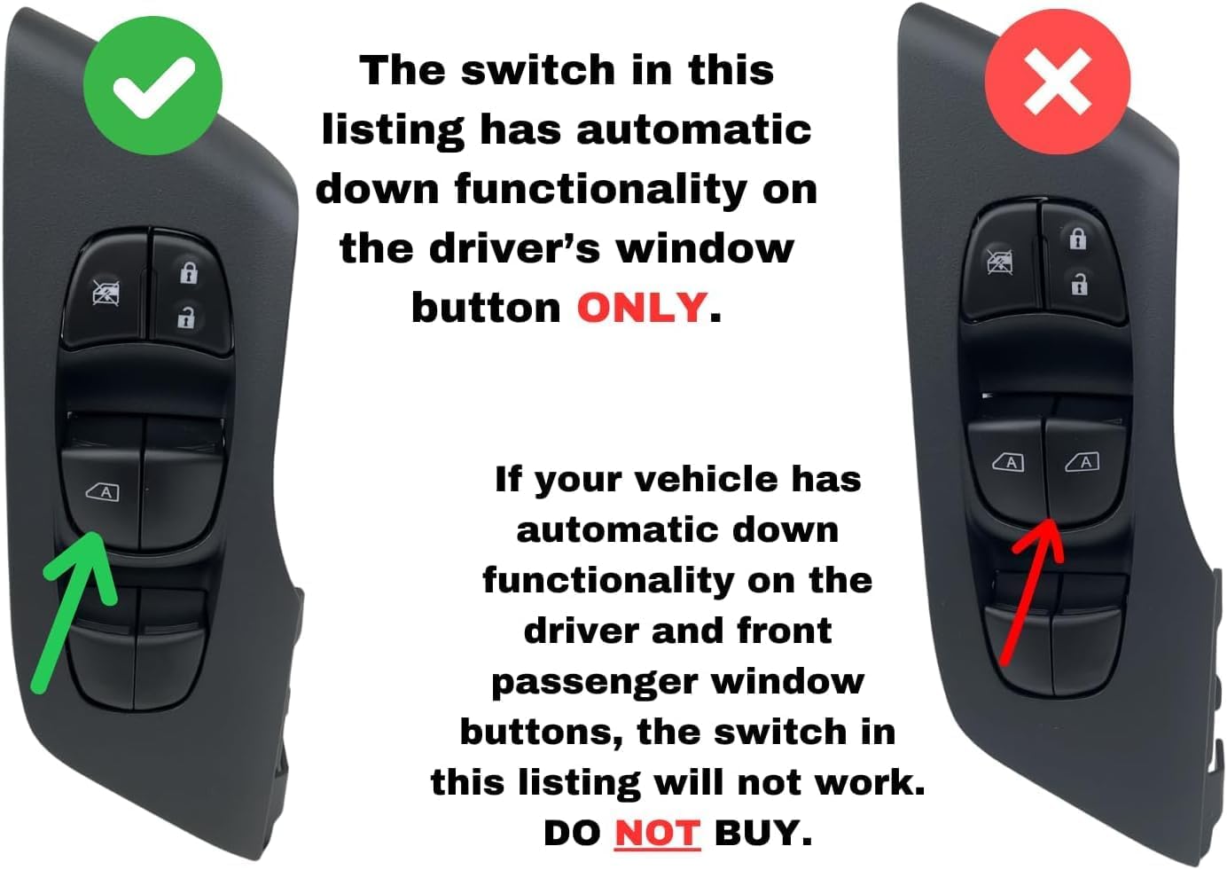 Ensamb. interruptor maestro ventana Nissan Altima 2013-2018