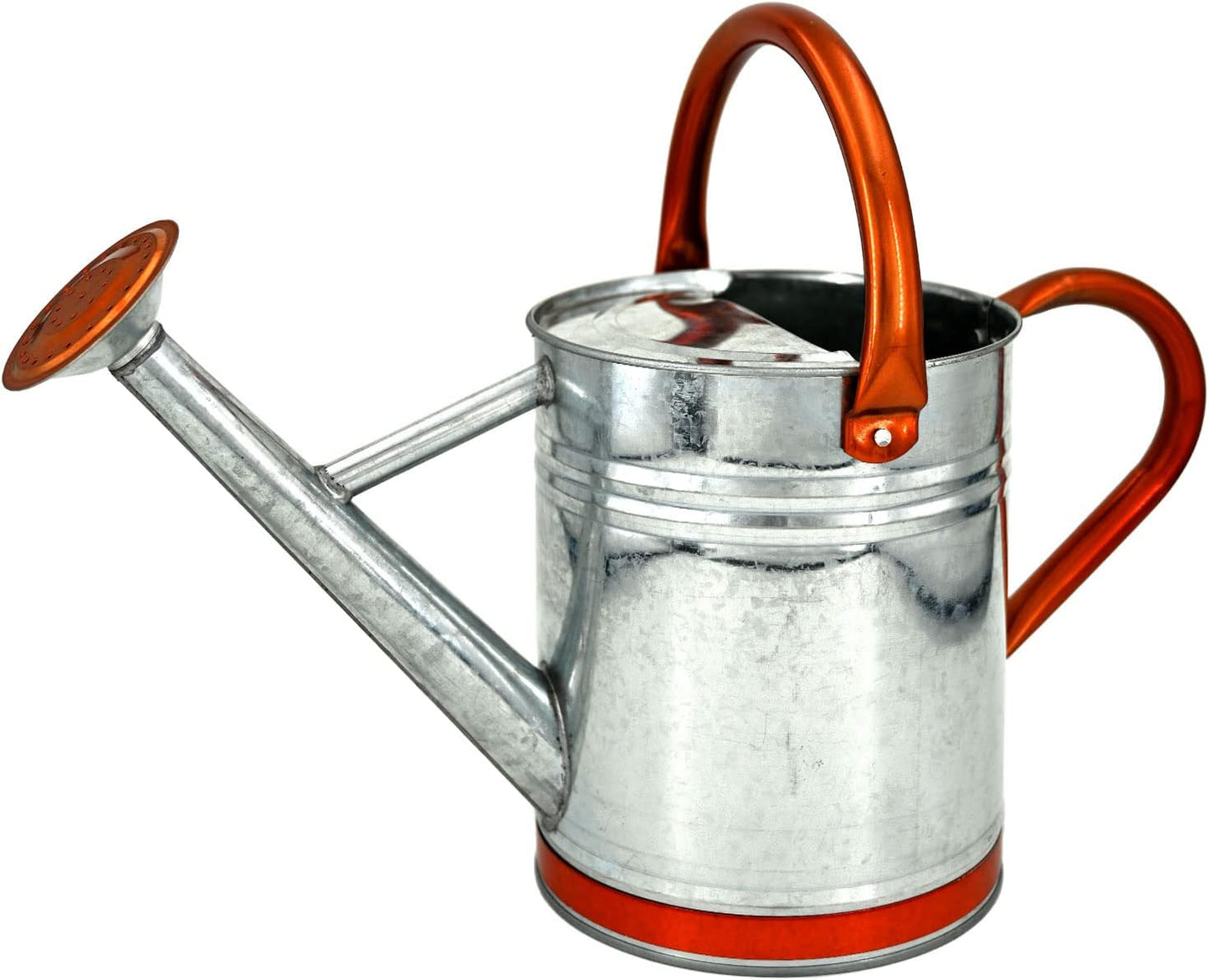 Regadera acero galvanizado pico removible 1gal tono zinc