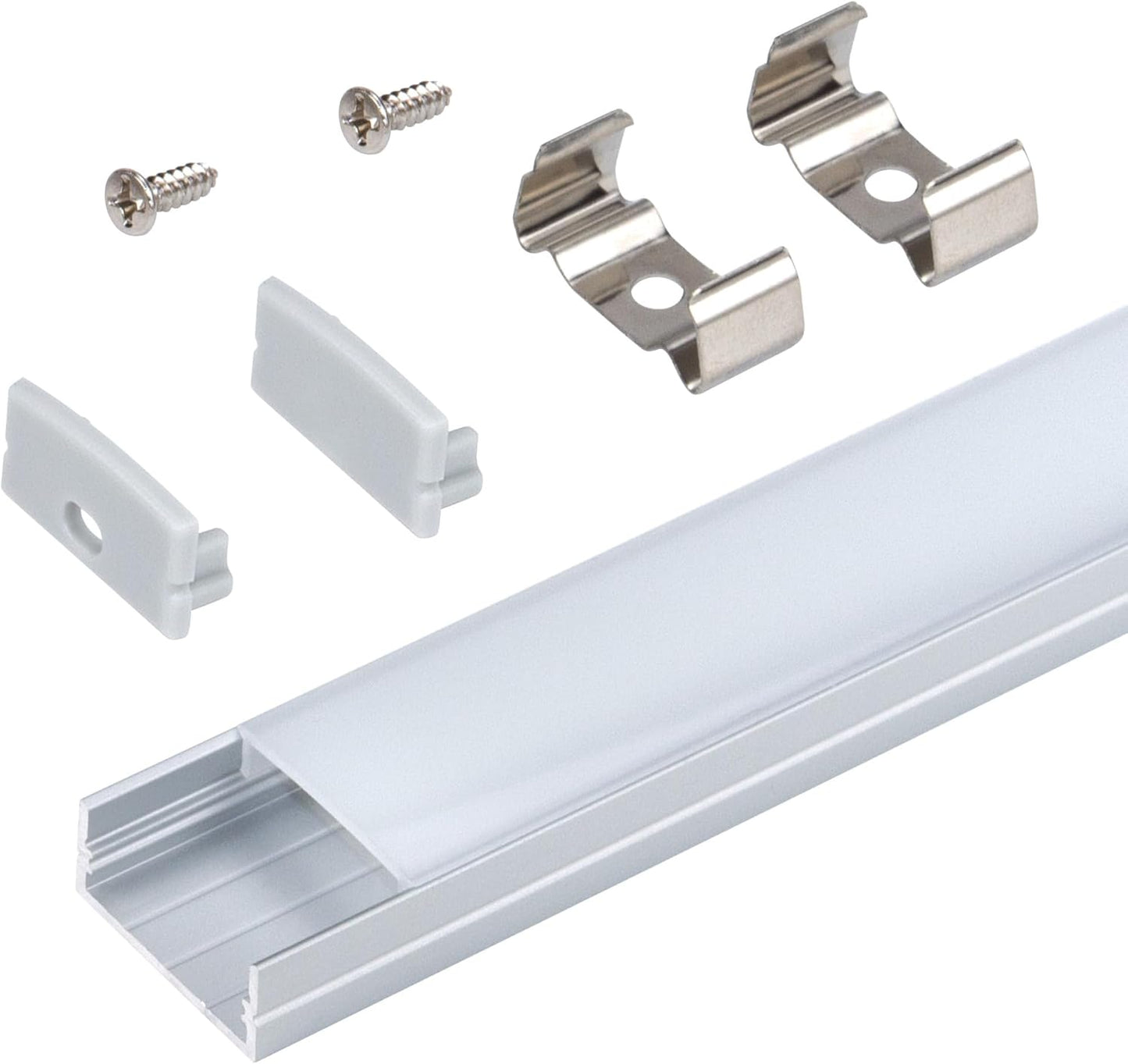 Cinta LED superficie amplia 5 pack plateado