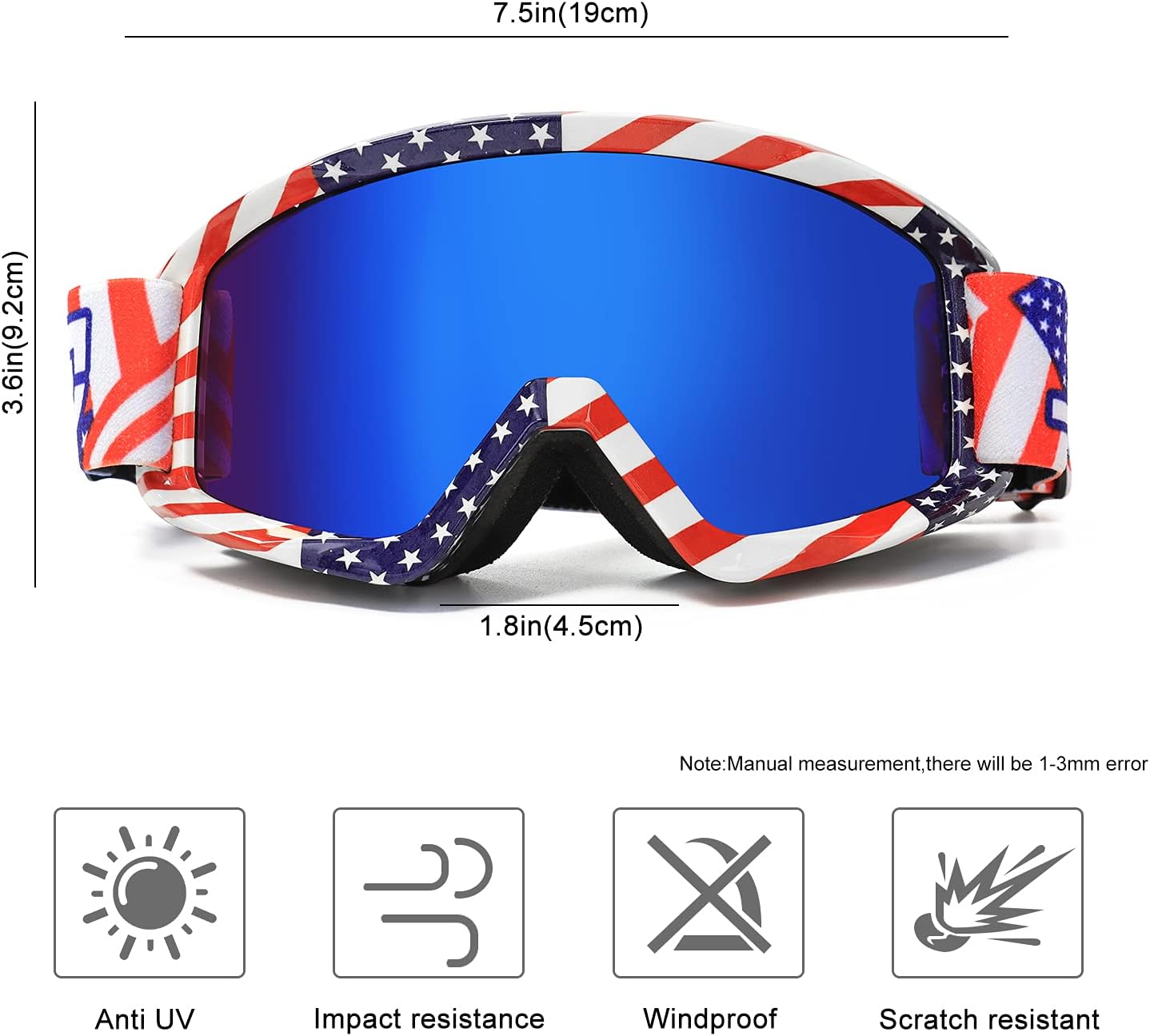 Gafas motocicleta resistente viento anti UV para MTB