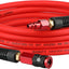 Manguera aire híbrida 1/4pulg x3m acoplador rápido aluminio roja