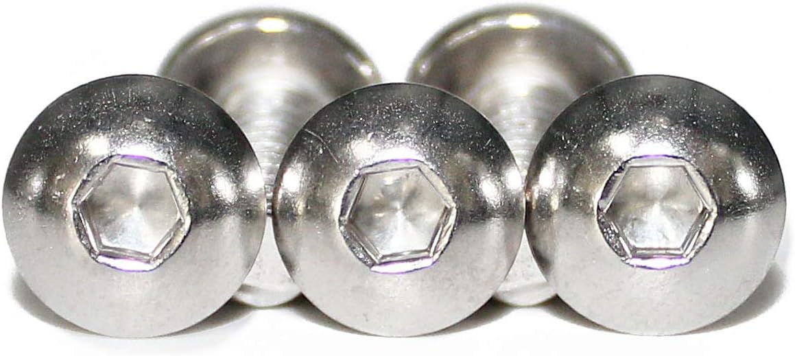 100 cabezas botón M4 acero inox 18-8 ISO 7380