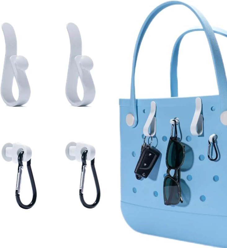 Set 4 ganchos comp para bolsas Bogg mosquetón llavero