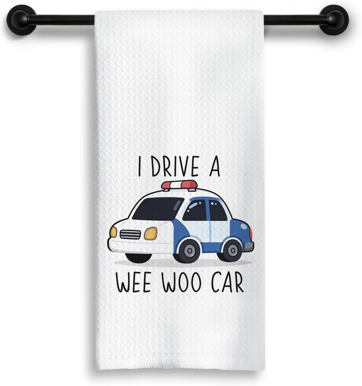Paños de cocina decorativos de policía I Drive a Wee Woo 16 x 24