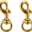 Clips presión asta bandera 3.1" ganchos bronce con ojal