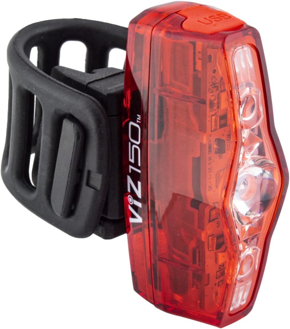 Luz seguridad bicicleta ViZ USB recargable 1 milla