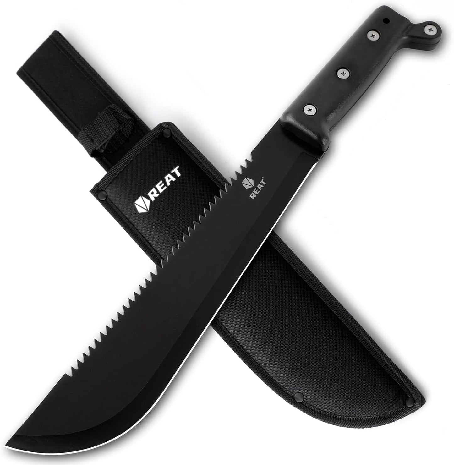 Machete sierra hoja fija 17 espiga mango antideslizante