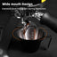 Taza medidora acero inox asa 2oz para salsa y bebidas negro
