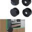 Clips espejo 4 pzas color negro