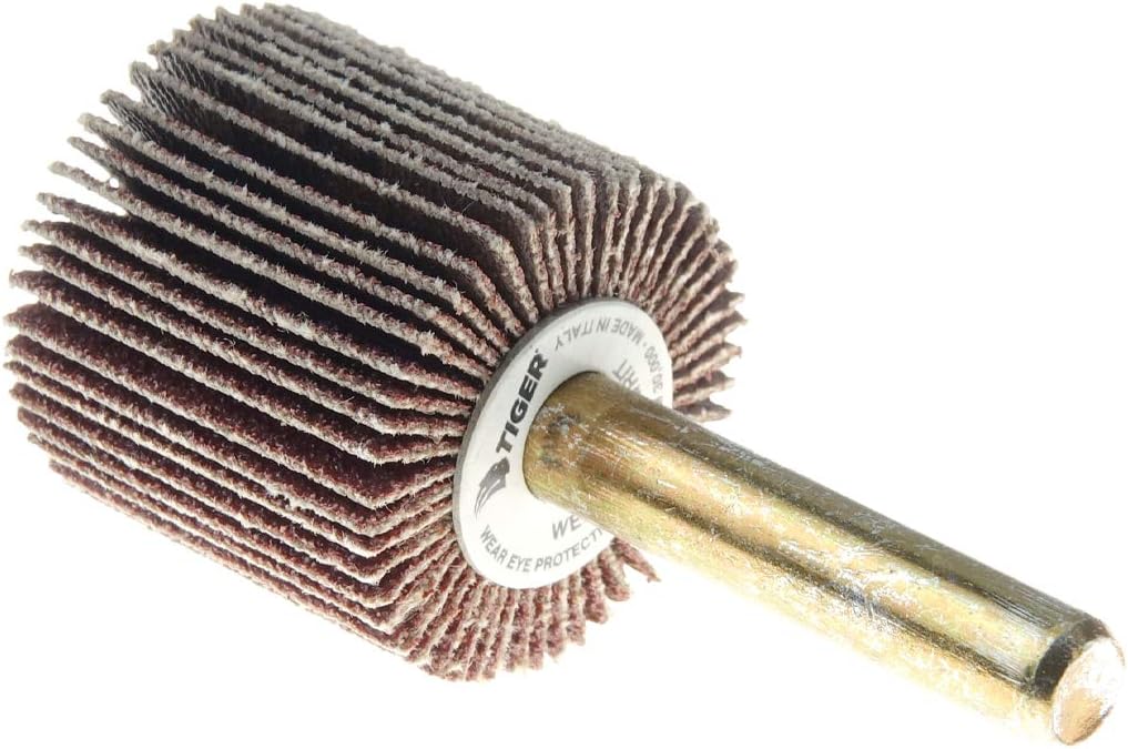 Rueda solapa abrasiva 1x1 1/4 80AO rojo pack 10