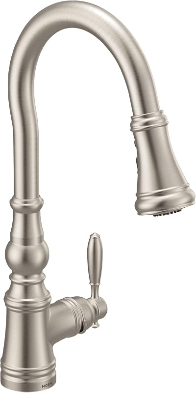 Grifo cocina Moen Weymouth inox con gancho