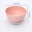 4 Pzas Cuencos Paja Trigo Reutilizables Rosa