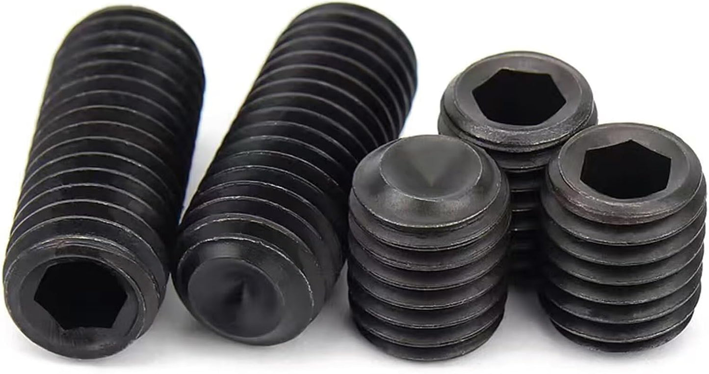 Tornillos M4x30mm negros cabeza hexagonal puerta