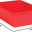 Cubo almacenamiento plástico grande rojo