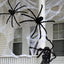 Araña Halloween 4.9ft negra peluda para exteriores patio
