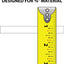 Canal U de PVC rígido transparente 36pulg set 4