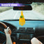 Canasta colgante coche tejida crochet amarillo