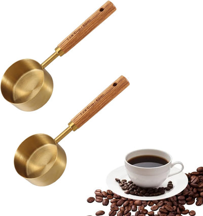 2 Pzas Cucharas Acero Inox Mango Madera 2oz
