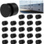 24 Barandillas Vidrio Sólido 2pulg Negro Mate
