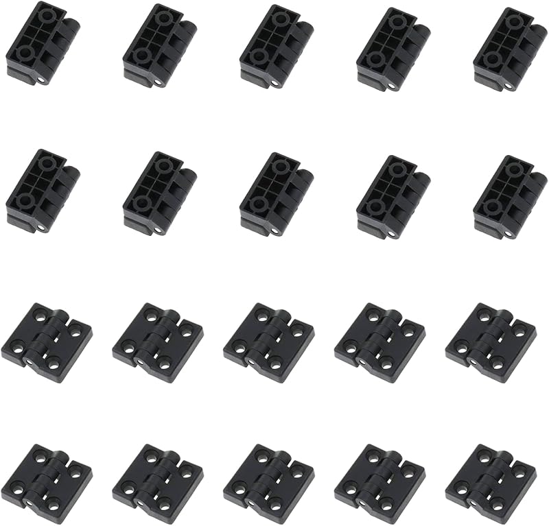 Bisagra rodamiento bolas puerta gabinete negro 1.575pulg 20pzas