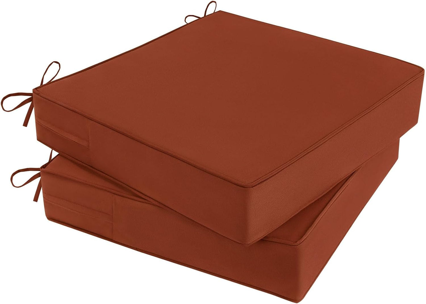 2 Cojines Silla Patio 19x19x4pulg Impermeable Espuma