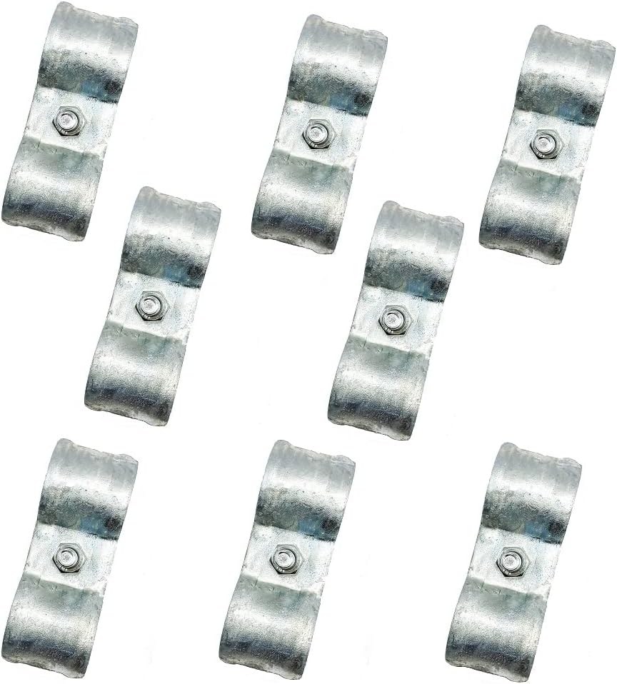 Abrazaderas valla cadena 1-3/8 pulg 8 pzas para tubo
