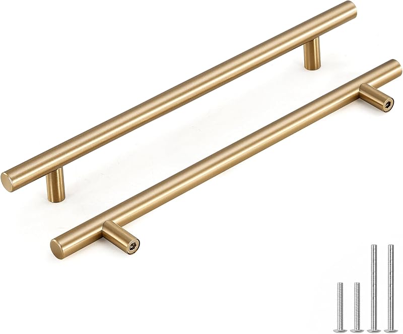 10 Tiradores Bronce Champán para Gabinetes 7.5"