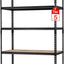 Estantería garaje 5 niveles 2500lbs 48x18x72pulg metal