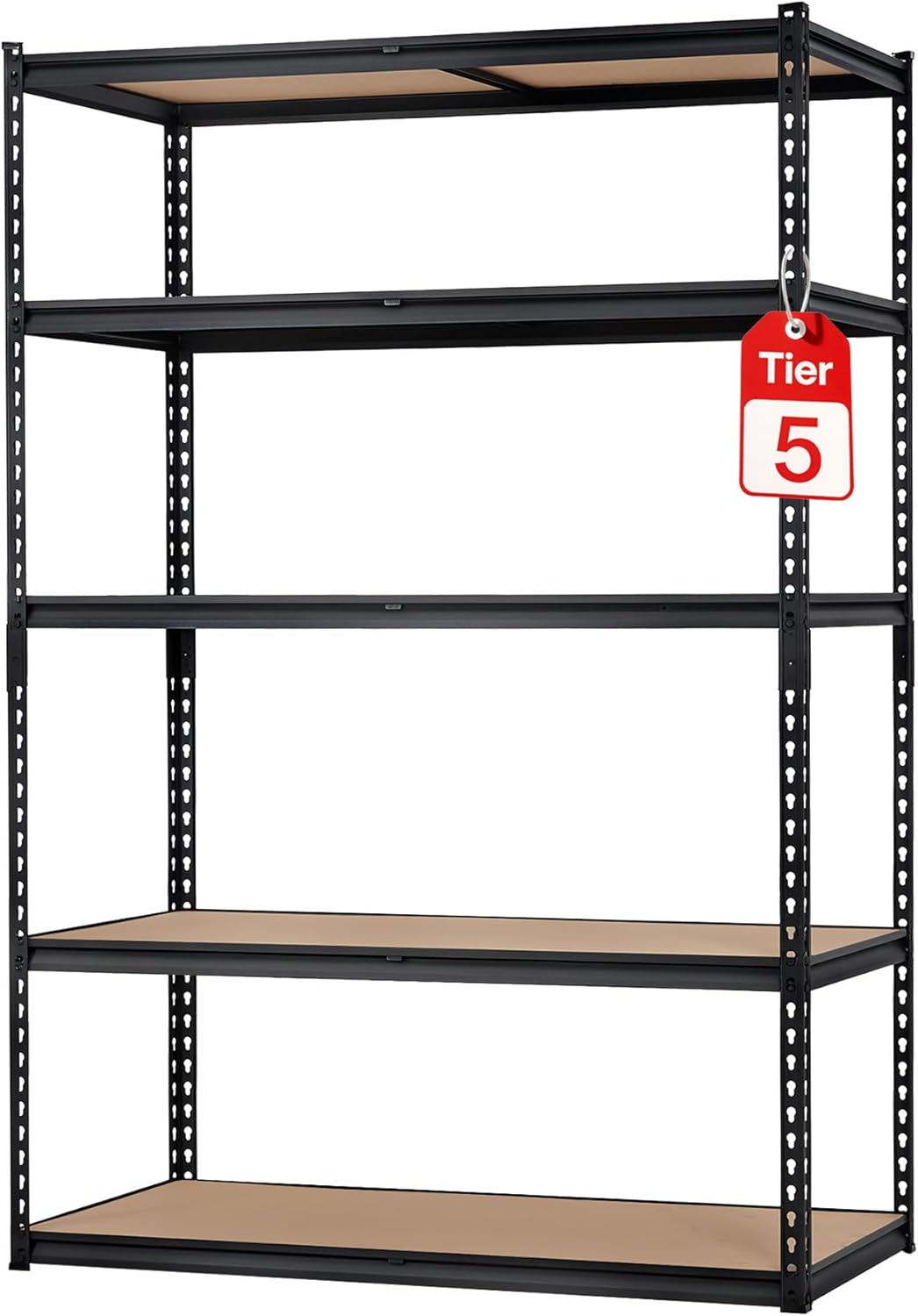 Estantería garaje 5 niveles 2500lbs 48x18x72pulg metal
