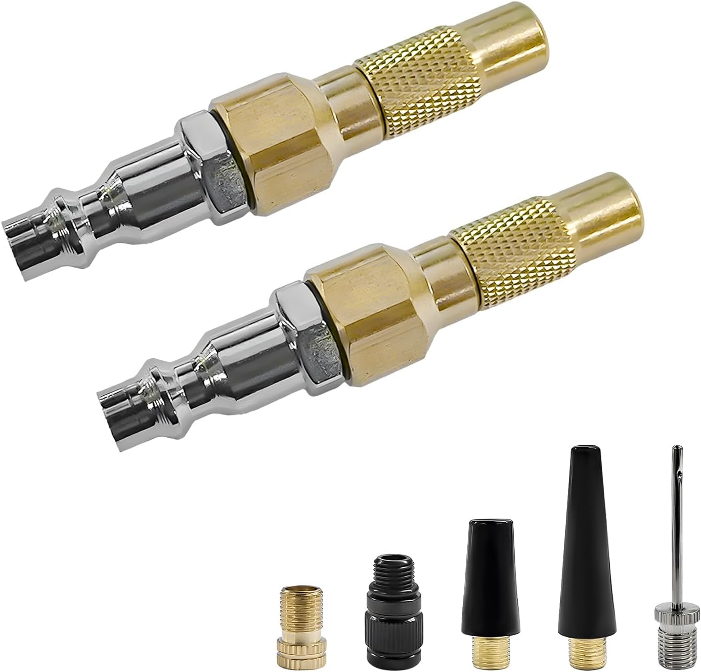 Boquilla aire latón con conector rápido 7uds adaptador inflador