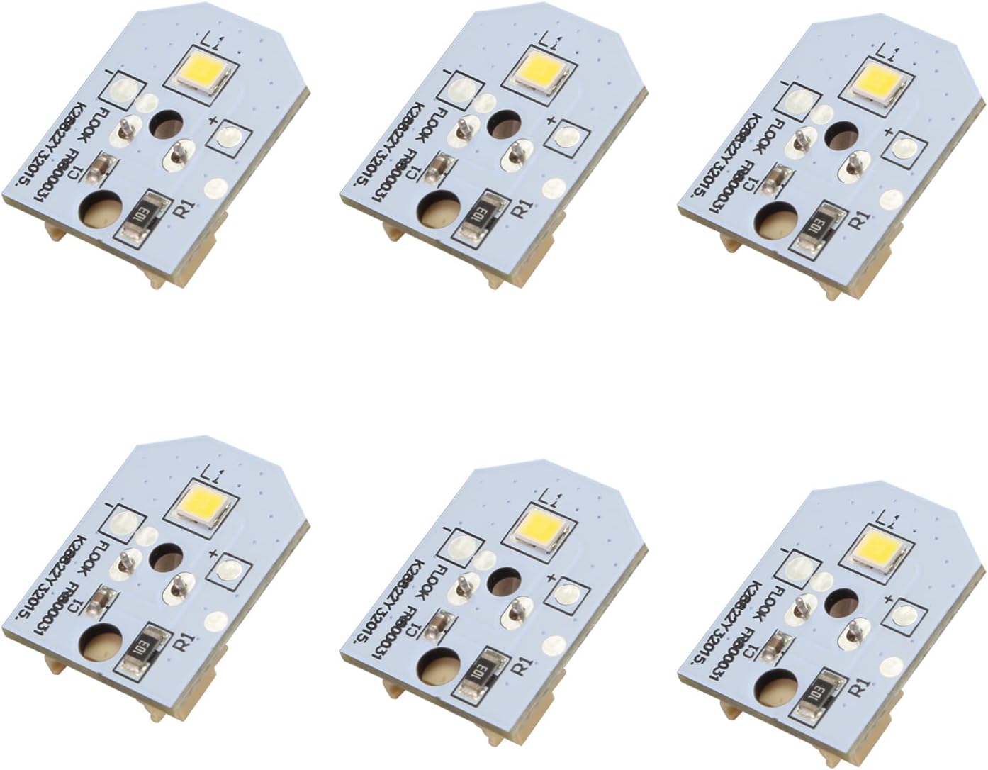 Reemplazo luz LED para refrigerador GE 6 Pzas sin cubierta